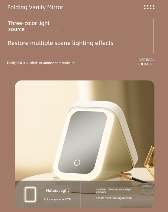 Carrying Travel Led Office Storage Smart Mirror