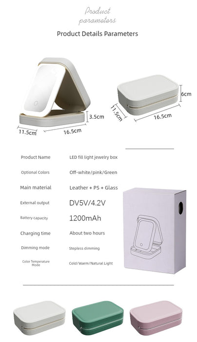 Carrying Travel Led Office Storage Smart Mirror