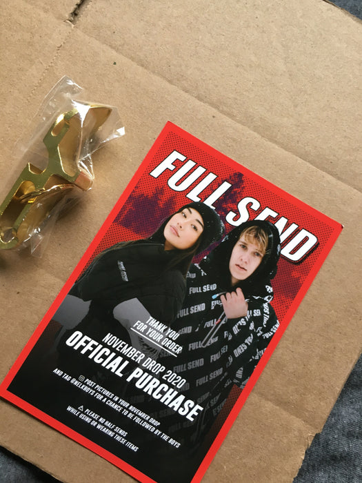 100% Authentic NELK Boys FULLSEND SHOTGUN TOOL GOLD - Great Stuff OnlineGreat Stuff Online
