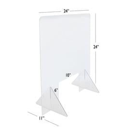 Plexiglass Acrylic Protective Shield - 24"W x 24"H - Clear - Great Stuff OnlineGreat Stuff Online