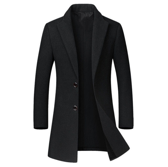 Mens Winter Wool Jacket - Great Stuff OnlineGreat Stuff Online black / M