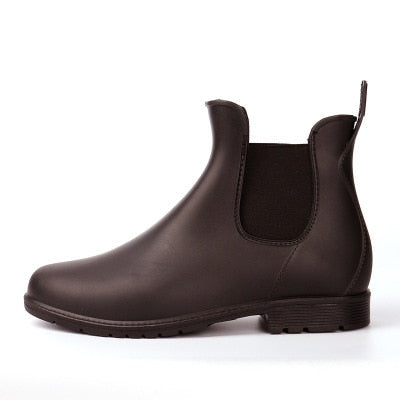 Women Ankle Rain Boots Spring Autumn Waterproof - Great Stuff OnlineGreat Stuff Online 13 / Brown