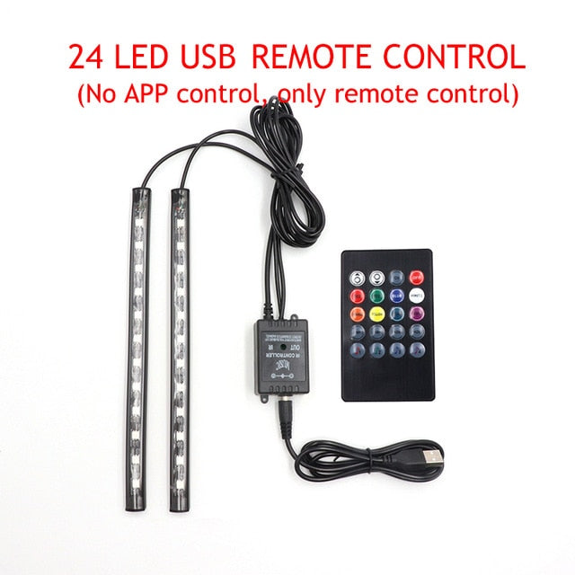 Car Interior Led Tights - Great Stuff OnlineGreat Stuff Online 24 USB RC / China