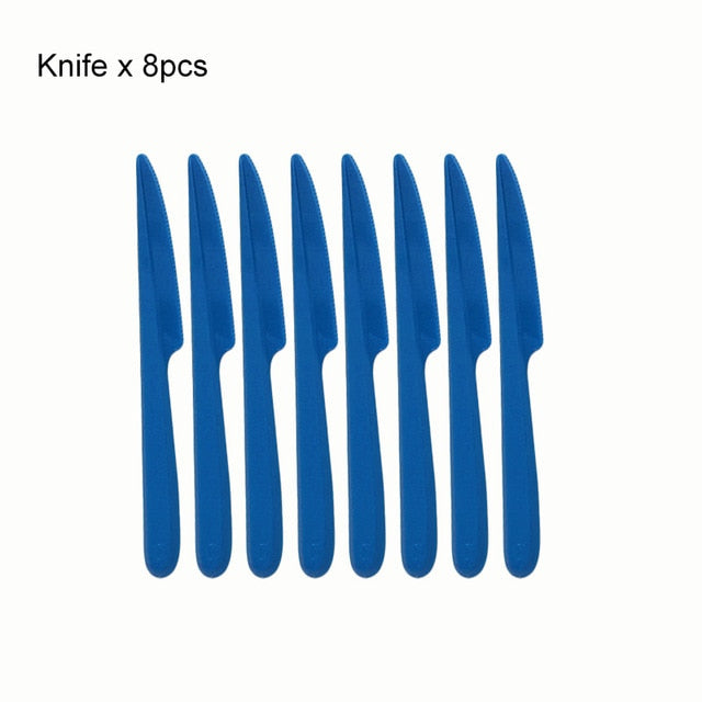 Decorations Sets with Balloon Disposable Tableware Chanukah Party Supplies - Great Stuff OnlineGreat Stuff Online Blue-Knife