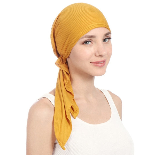 Super Comfortable Tichel - Great Stuff OnlineGreat Stuff Online Yellow(Long)