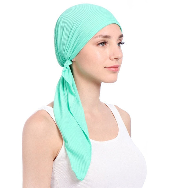 Super Comfortable Tichel - Great Stuff OnlineGreat Stuff Online Light Blue(Long)