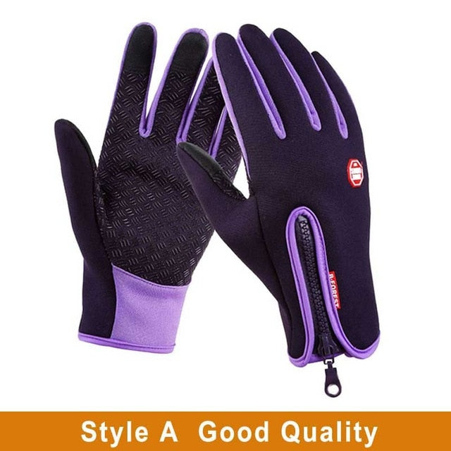 Waterproof Winter Warm Gloves Snow Ski Touch Screen Gloves - Great Stuff OnlineGreat Stuff Online A Purple / L