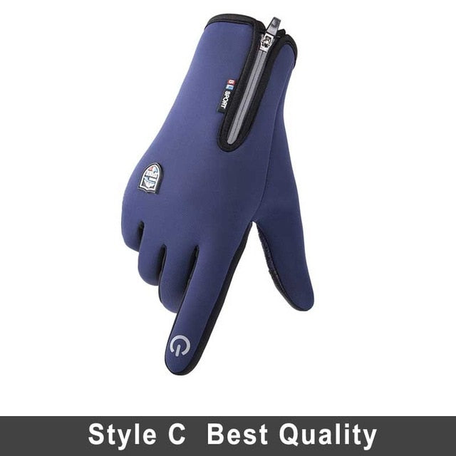 Waterproof Winter Warm Gloves Snow Ski Touch Screen Gloves - Great Stuff OnlineGreat Stuff Online C Blue / L