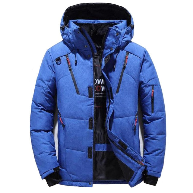 Men Casual White Duck Down Coat - Great Stuff OnlineGreat Stuff Online 1987 blue / XXXL