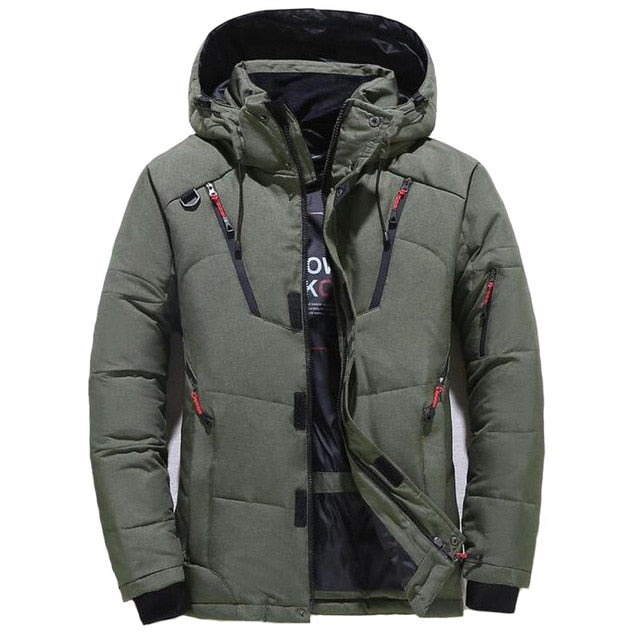 Men Casual White Duck Down Coat - Great Stuff OnlineGreat Stuff Online 1987 army green / XXXL
