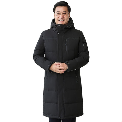 Men Winter Down Coat Duck Down Jacket Hooded Loose Down Parka - Great Stuff OnlineGreat Stuff Online