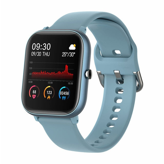 Smart Watch Men Women 1.4 Inch Fitness Tracker Full Touch Screen Waterproof Heart Rate Monitor for iOS Android - Great Stuff OnlineGreat Stuff Online blue