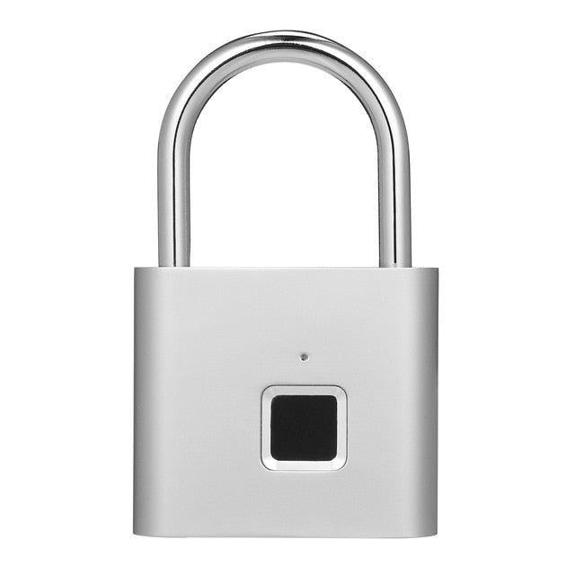 Fingerprint Padlock - Great Stuff OnlineGreat Stuff Online Silver