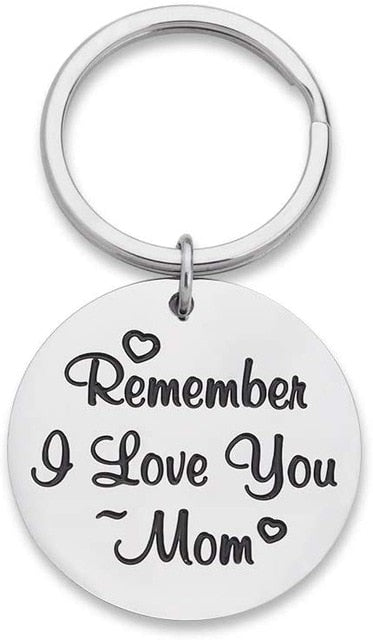 Mothers Day Gifts Keychain for Mom from Daughter Son Remember I Love You Mom - Great Stuff OnlineGreat Stuff Online Keychain