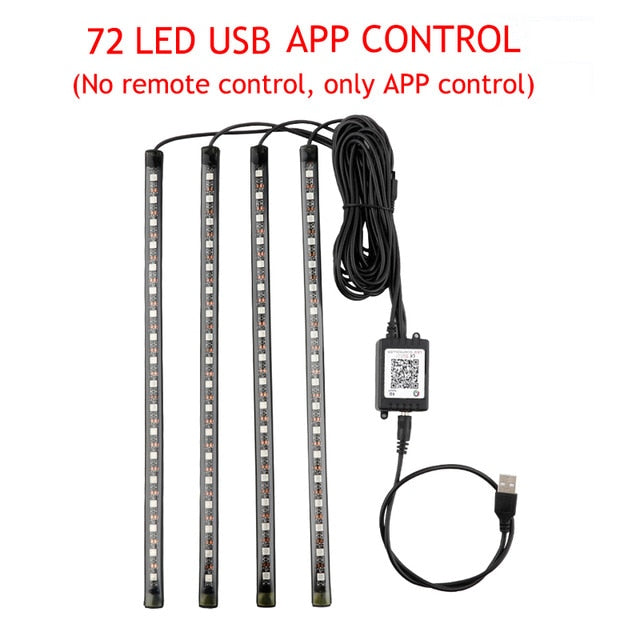 Car Interior Led Tights - Great Stuff OnlineGreat Stuff Online 72 USB APP / China