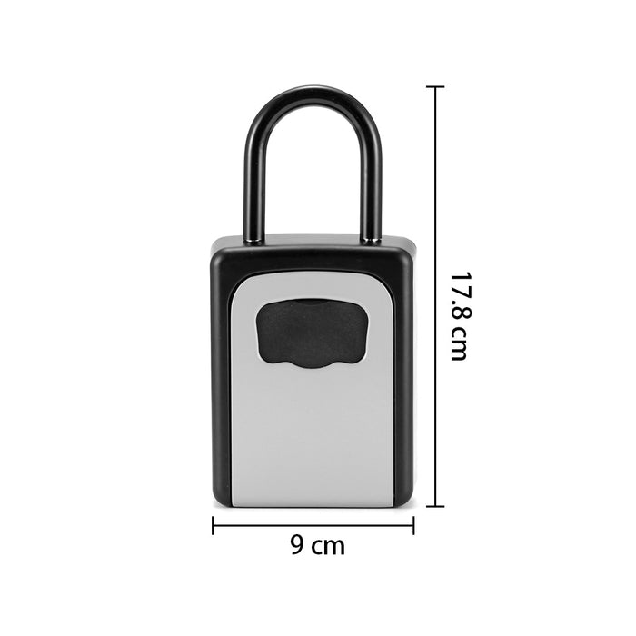 Outdoor Safe Key Box Key Storage Organizer With 4 Digit Wall Mounted Combination Password Keys Hook Organizer Boxes - Great Stuff OnlineGreat Stuff Online