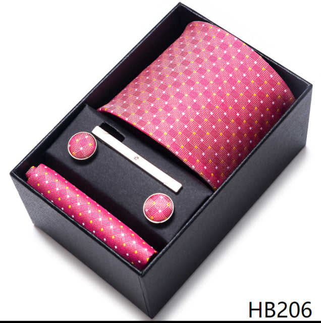 The Ultimate Luxury -- Tie, Handkerchief and Cufflink Set in a Box - Great Stuff OnlineGreat Stuff Online