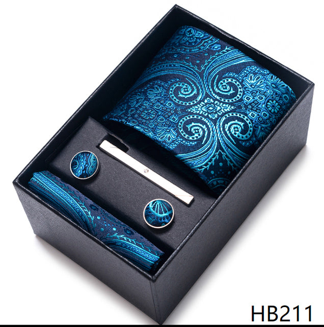 The Ultimate Luxury -- Tie, Handkerchief and Cufflink Set in a Box - Great Stuff OnlineGreat Stuff Online