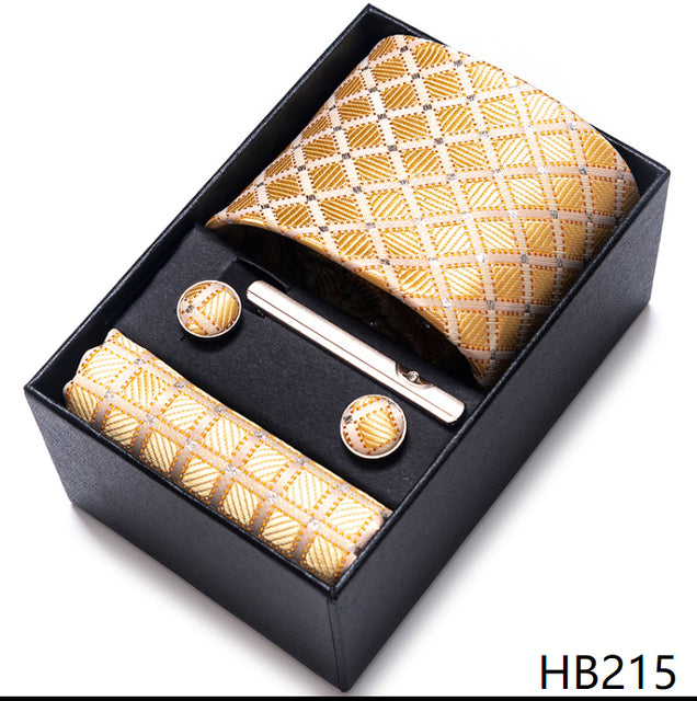 The Ultimate Luxury -- Tie, Handkerchief and Cufflink Set in a Box - Great Stuff OnlineGreat Stuff Online HB215