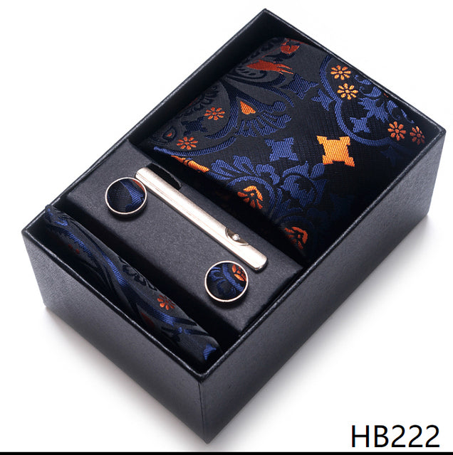 The Ultimate Luxury -- Tie, Handkerchief and Cufflink Set in a Box - Great Stuff OnlineGreat Stuff Online HB222