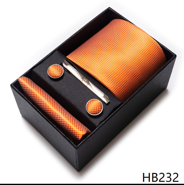 The Ultimate Luxury -- Tie, Handkerchief and Cufflink Set in a Box - Great Stuff OnlineGreat Stuff Online HB232