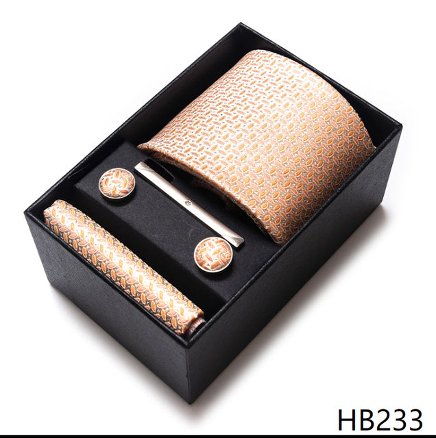The Ultimate Luxury -- Tie, Handkerchief and Cufflink Set in a Box - Great Stuff OnlineGreat Stuff Online