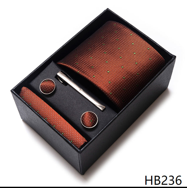 The Ultimate Luxury -- Tie, Handkerchief and Cufflink Set in a Box - Great Stuff OnlineGreat Stuff Online HB236
