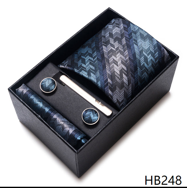 The Ultimate Luxury -- Tie, Handkerchief and Cufflink Set in a Box - Great Stuff OnlineGreat Stuff Online
