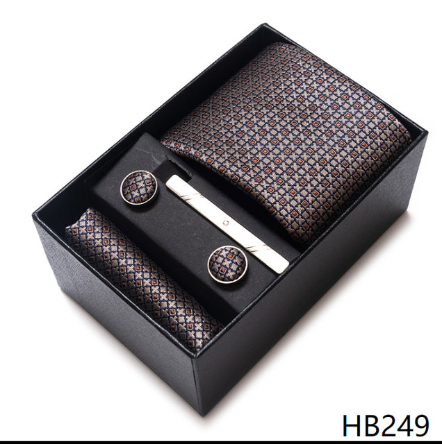 The Ultimate Luxury -- Tie, Handkerchief and Cufflink Set in a Box - Great Stuff OnlineGreat Stuff Online