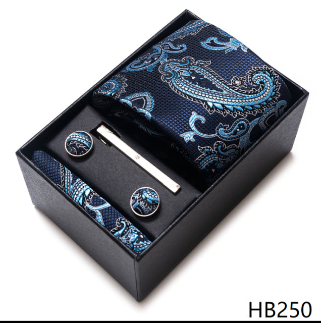 The Ultimate Luxury -- Tie, Handkerchief and Cufflink Set in a Box - Great Stuff OnlineGreat Stuff Online