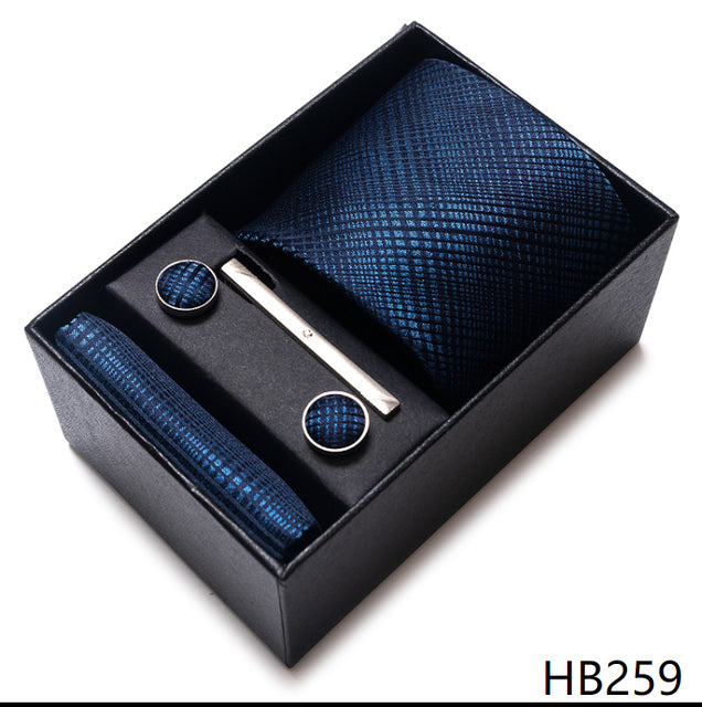 The Ultimate Luxury -- Tie, Handkerchief and Cufflink Set in a Box - Great Stuff OnlineGreat Stuff Online