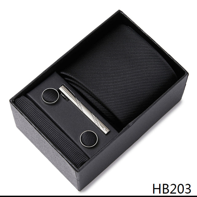 The Ultimate Luxury -- Tie, Handkerchief and Cufflink Set in a Box - Great Stuff OnlineGreat Stuff Online