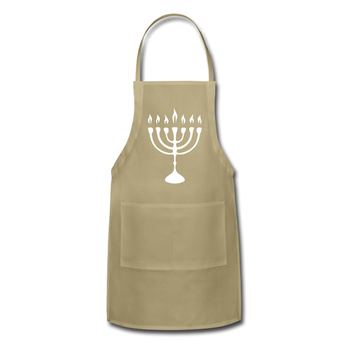 Adjustable Apron | Spreadshirt 1186 Chanukah Adjustable Apron - Great Stuff OnlineSPOD khaki