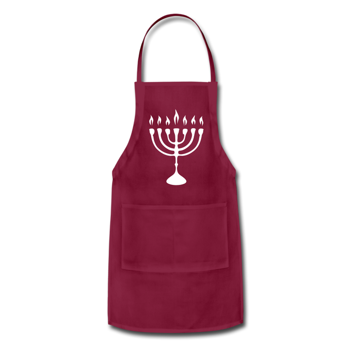 Adjustable Apron | Spreadshirt 1186 Chanukah Adjustable Apron - Great Stuff OnlineSPOD burgundy