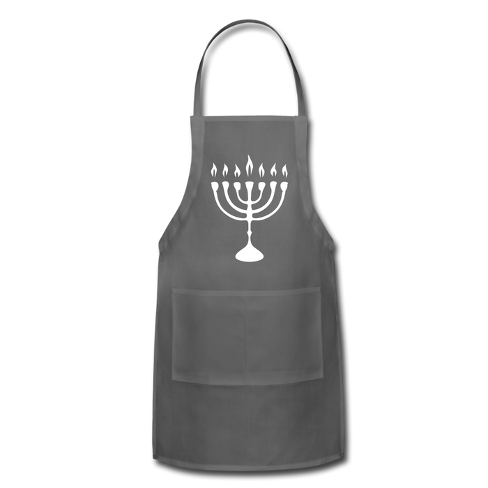 Adjustable Apron | Spreadshirt 1186 Chanukah Adjustable Apron - Great Stuff OnlineSPOD charcoal