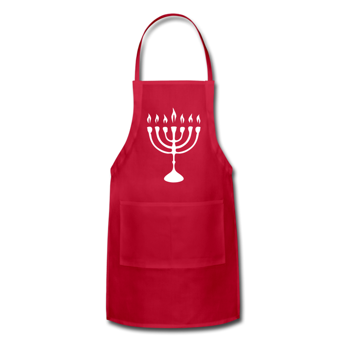 Adjustable Apron | Spreadshirt 1186 Chanukah Adjustable Apron - Great Stuff OnlineSPOD red