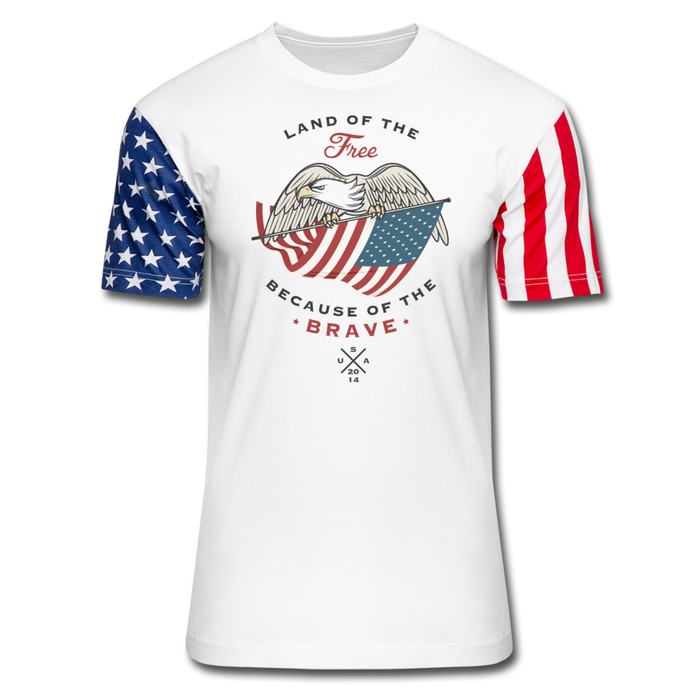 Adult Stars & Stripes T-Shirt | LAT Code Five™ 3976 Stars & Stripes Memorial Day T-Shirt - Great Stuff OnlineSPOD S