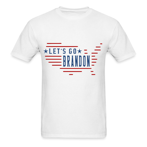 Unisex Classic T-Shirt | Fruit of the Loom 3930 Let's Go Brandon Unisex T-Shirt - Great Stuff OnlineSPOD white / S