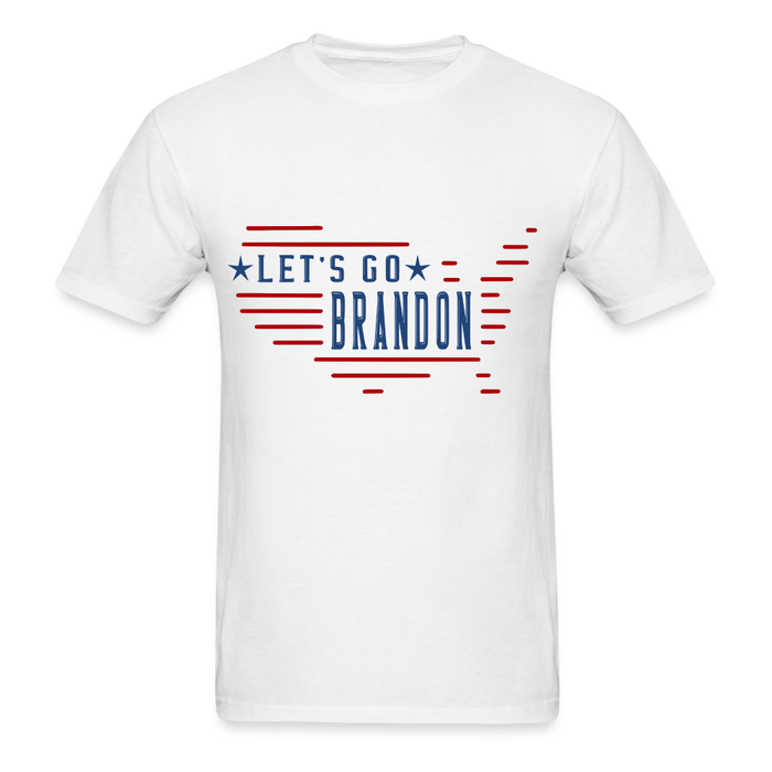 Unisex Classic T-Shirt | Fruit of the Loom 3930 Let's Go Brandon Unisex T-Shirt - Great Stuff OnlineSPOD white / S