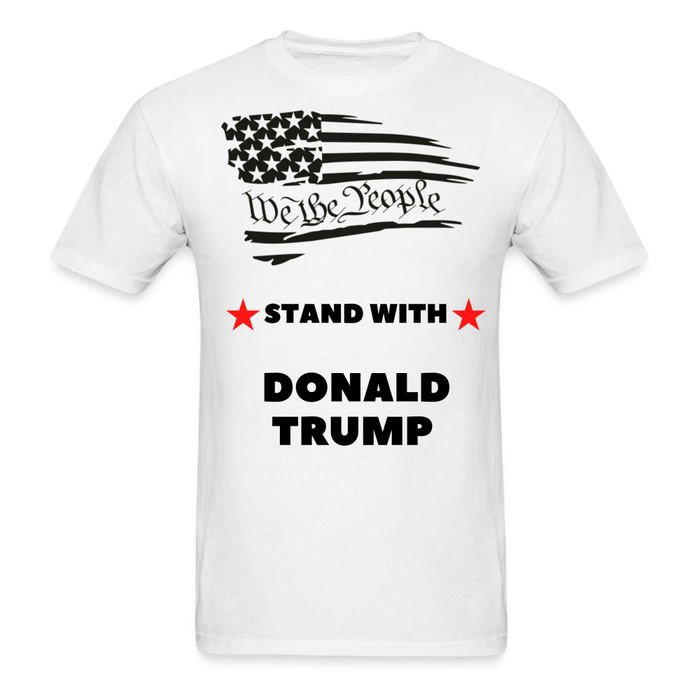 Unisex Classic T-Shirt | Fruit of the Loom 3930 We The People Stand With Trump Unisex Classic T-Shirt - Great Stuff OnlineSPOD white / S