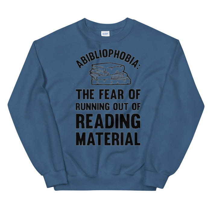 Funny Reading Unisex Sweatshirt - Great Stuff OnlineGreat Stuff Online Indigo Blue / S