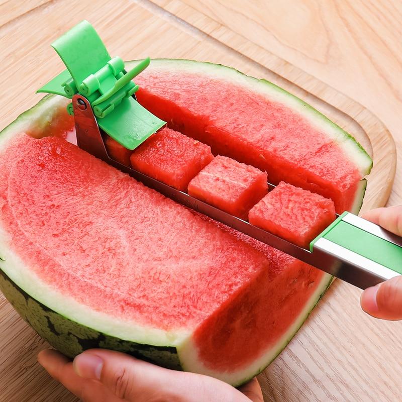 Tired of Slicing Watermelons With Messy Knives? Introducing the Windmill Cutter Slicer