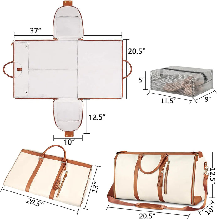Foldable Water-Resistant Travel Duffle Bag