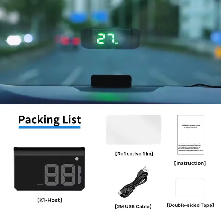 Windshield Projection Heads Up Display