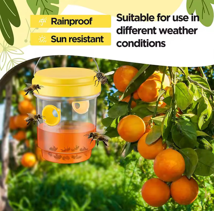 Reusable Bee, Wasp & Hornet Trap – Non-Toxic Outdoor Pest Control