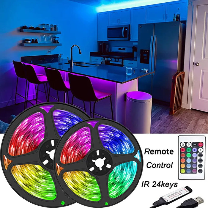 LED Ice Lights TV Desktop Screen Backlight LED Strip Light Color Change Bedroom Decoration DC5V 1m 2m 3m 4m 5m Luces LED
