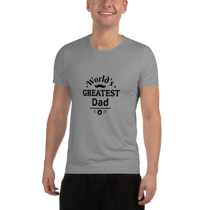 Worlds Greatest Dad Athletic T-shirt - Great Stuff OnlineGreat Stuff Online XS