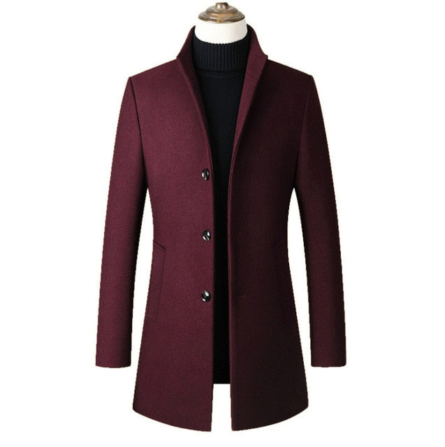 Mens Winter Wool Jacket - Great Stuff OnlineGreat Stuff Online 902 wine red / L