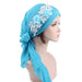 Womens Flower tichel - Great Stuff OnlineGreat Stuff Online Light Blue