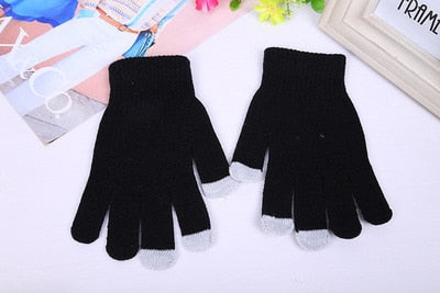 Women's Cashmere Knitted Winter Gloves - Great Stuff OnlineGreat Stuff Online Style 2 Black / One Size